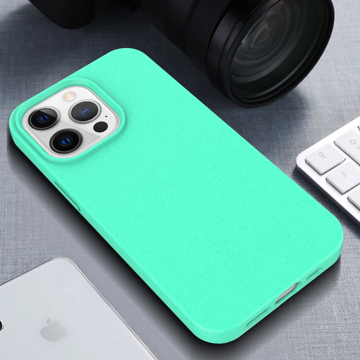 ELECTROPRIME For iPhone 15 Starry Series Shockproof Straw Material + TPU Protective Case(Blue)