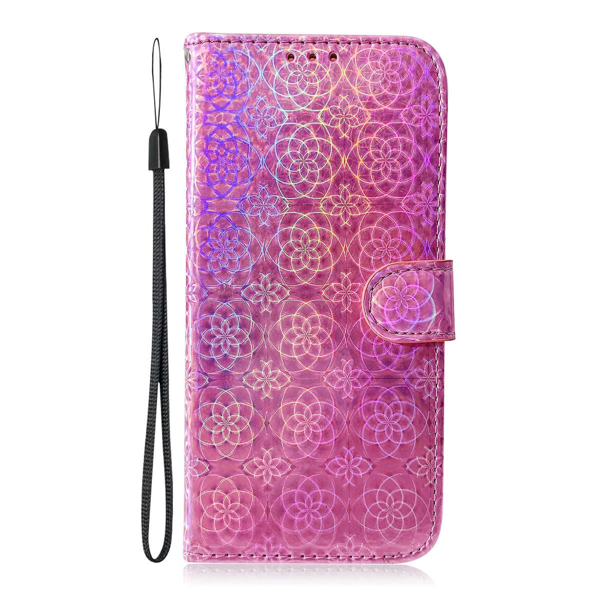 ELECTROPRIME For iPhone 15 Colorful Magnetic Buckle Leather Phone Case(Pink)