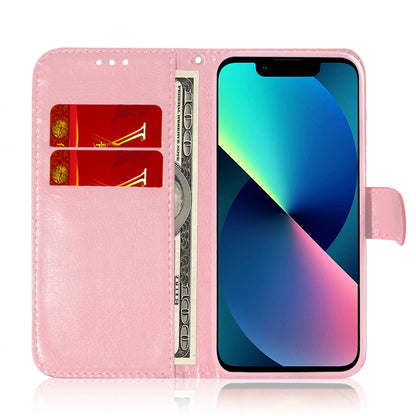 ELECTROPRIME For iPhone 15 Colorful Magnetic Buckle Leather Phone Case(Pink)