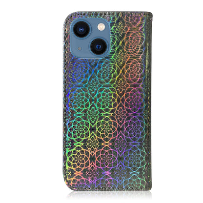 ELECTROPRIME For iPhone 15 Colorful Magnetic Buckle Leather Phone Case(Silver)