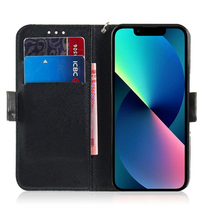 ELECTROPRIME For iPhone 15 3D Colored Horizontal Flip Leather Phone Case(Peacock Wreath)