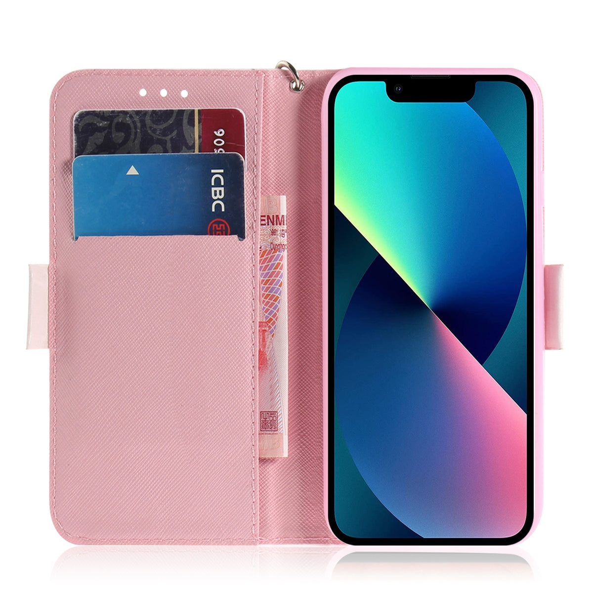 ELECTROPRIME For iPhone 15 Plus 3D Colored Horizontal Flip Leather Phone Case(Butterfly High-heeled)
