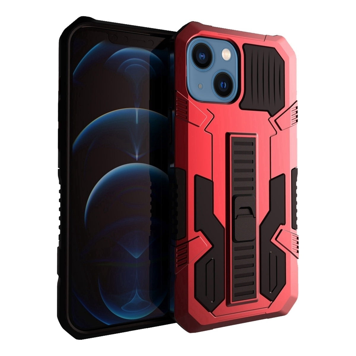 ELECTROPRIME For iPhone 15 Vanguard Warrior All Inclusive Double-color Phone Case(Red)