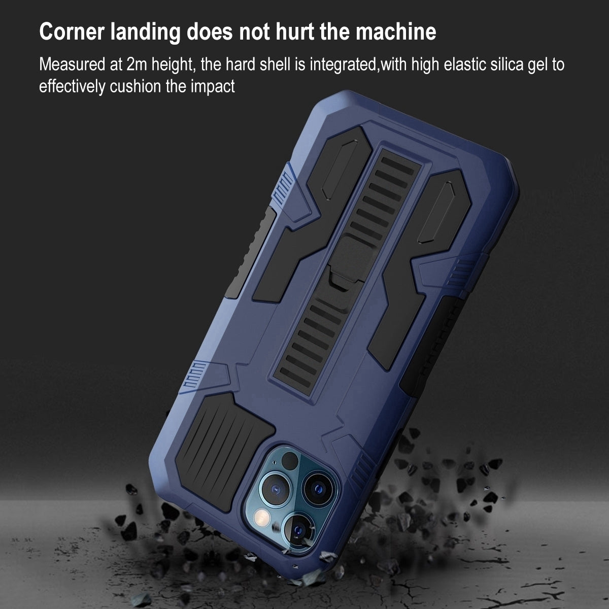 ELECTROPRIME For iPhone 15 Vanguard Warrior All Inclusive Double-color Phone Case(Black)