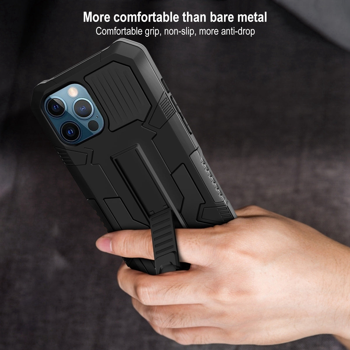 ELECTROPRIME For iPhone 15 Vanguard Warrior All Inclusive Double-color Phone Case(Black)