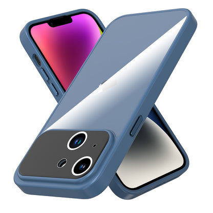 ELECTROPRIME For iPhone 15 Large Window Acrylic + TPU Phone Case(Sapphire)