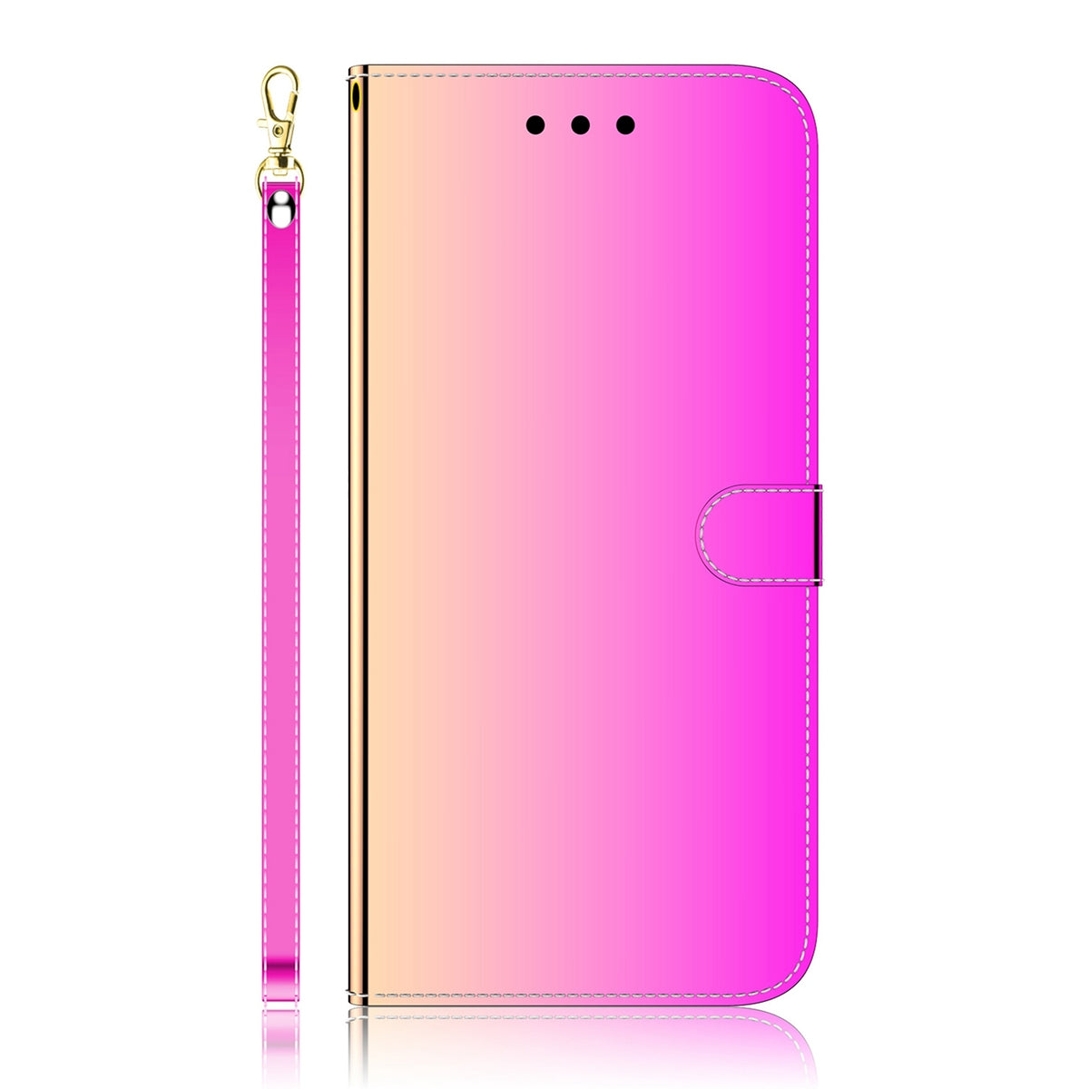 ELECTROPRIME For iPhone 15 Imitated Mirror Surface Leather Phone Case(Gradient Color)