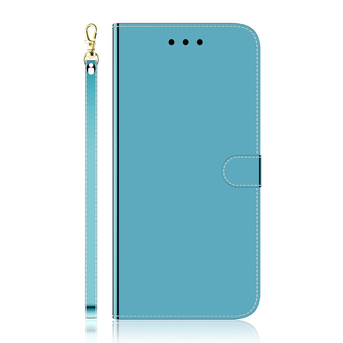 ELECTROPRIME For iPhone 15 Imitated Mirror Surface Leather Phone Case(Blue)