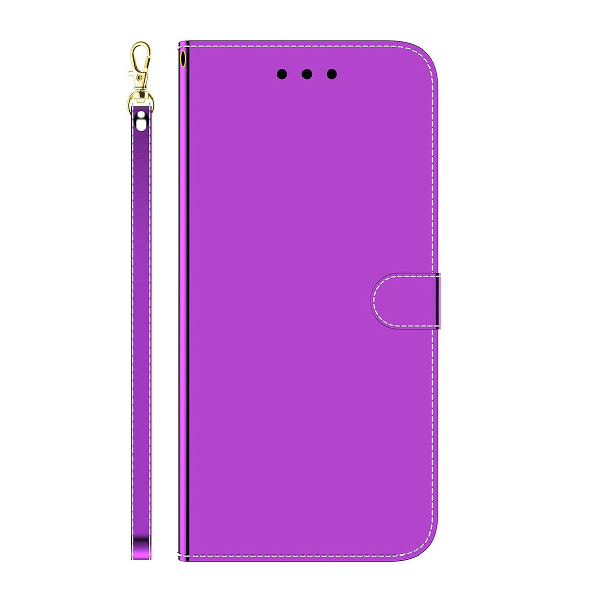 ELECTROPRIME For iPhone 15 Imitated Mirror Surface Leather Phone Case(Purple)