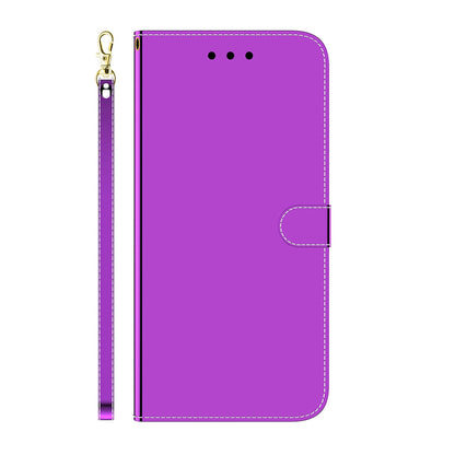 ELECTROPRIME For iPhone 15 Imitated Mirror Surface Leather Phone Case(Purple)