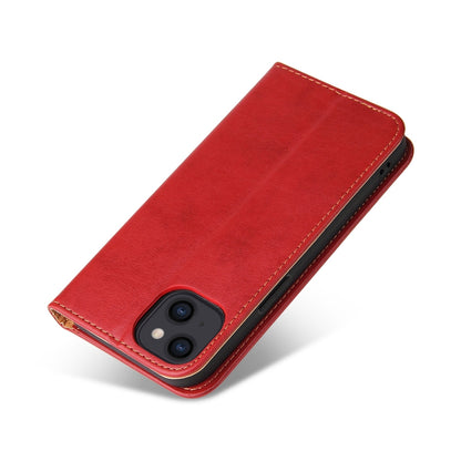 ELECTROPRIME For iPhone 15 Fierre Shann PU Genuine Leather Texture Phone Case(Red)