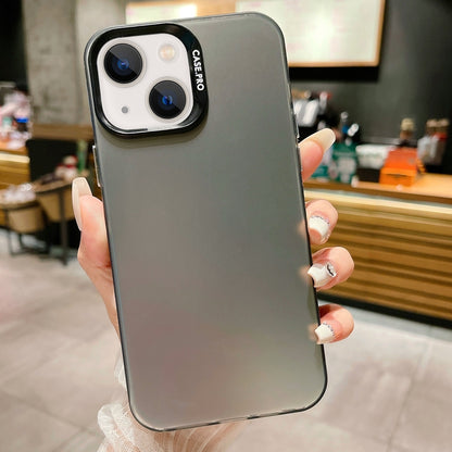 ELECTROPRIME For iPhone 15 Plus IMD Colorful Gradient Acrylic Phone Case(Black)