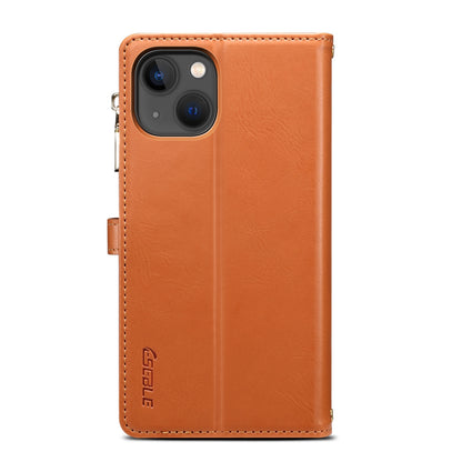 ELECTROPRIME For iPhone 15 ESEBLE Star Series Lanyard Zipper Wallet RFID Leather Case(Brown)