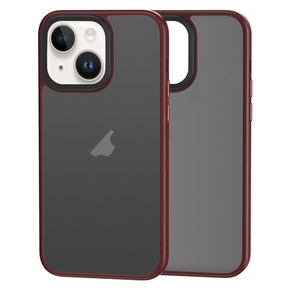 ELECTROPRIME For iPhone 15 Brilliant Series Micro-frosted Anti-fingerprint PC Phone Case(Purplish Red)