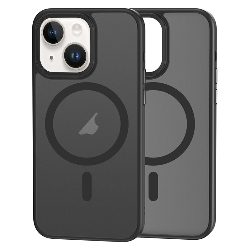 ELECTROPRIME For iPhone 15 Brilliant Series MagSafe Micro-frosted Anti-fingerprint PC Phone Case(Black)