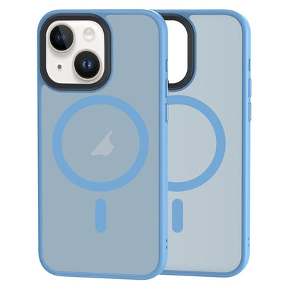 ELECTROPRIME For iPhone 15 Brilliant Series MagSafe Micro-frosted Anti-fingerprint PC Phone Case(Blue)
