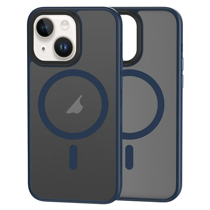 ELECTROPRIME For iPhone 15 Brilliant Series MagSafe Micro-frosted Anti-fingerprint PC Phone Case(Dark Blue)