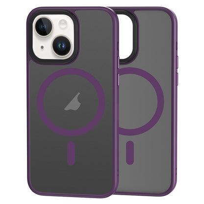 ELECTROPRIME For iPhone 15 Brilliant Series MagSafe Micro-frosted Anti-fingerprint PC Phone Case(Purple)