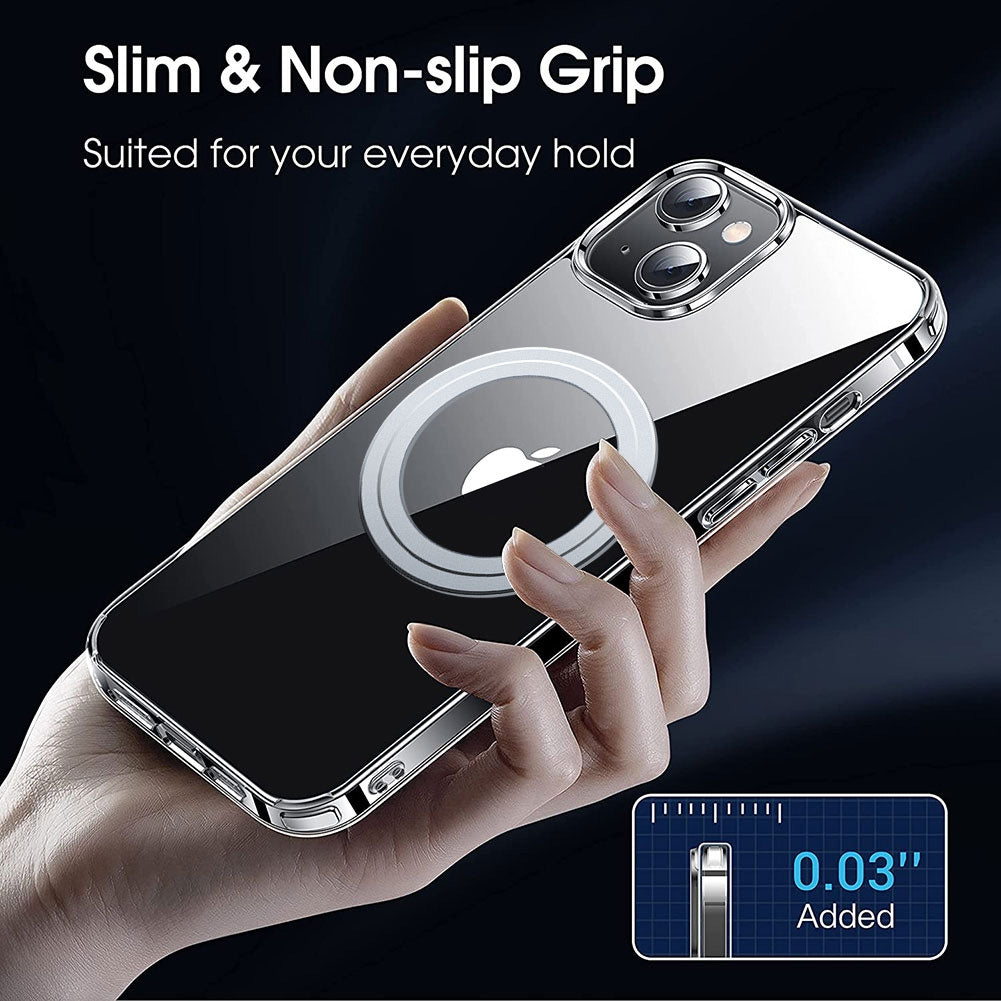 ELECTROPRIME For iPhone 15 Plus LK Crystal Clear MagSafe Magnetic Phone Case(Transparent)