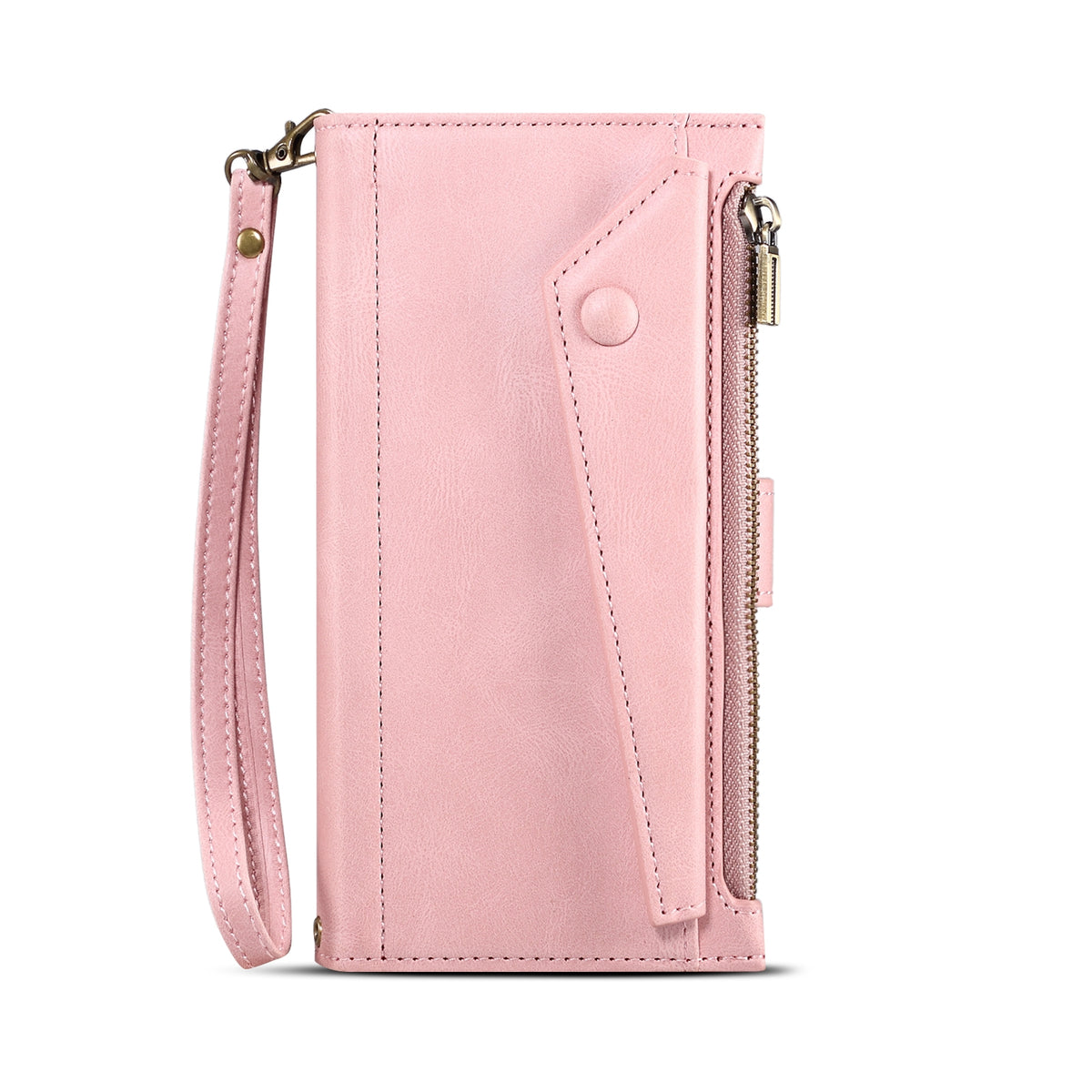 ELECTROPRIME For iPhone 15 Plus ESEBLE Retro Frosted RFID Flip Leather Phone Case(Rose Gold)