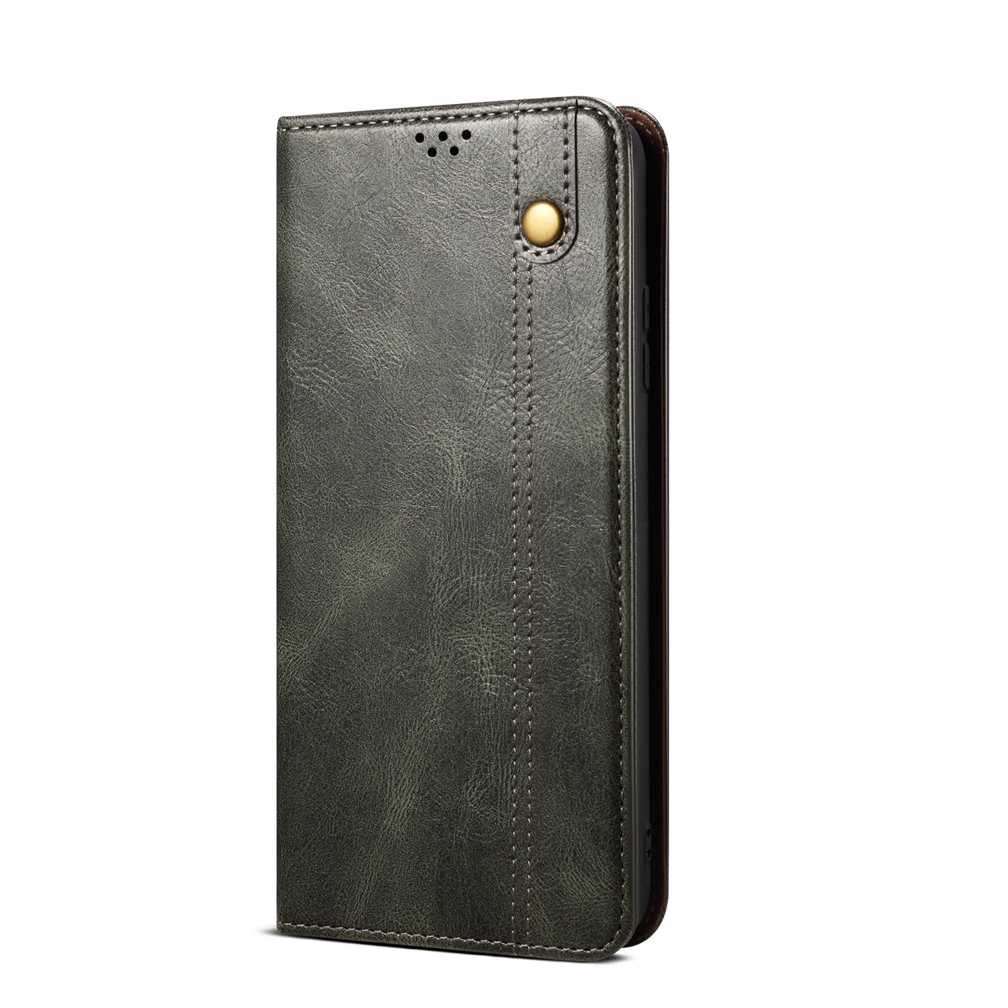 ELECTROPRIME For iPhone 15 Oil Wax Crazy Horse Texture Leather Phone Case(Green)