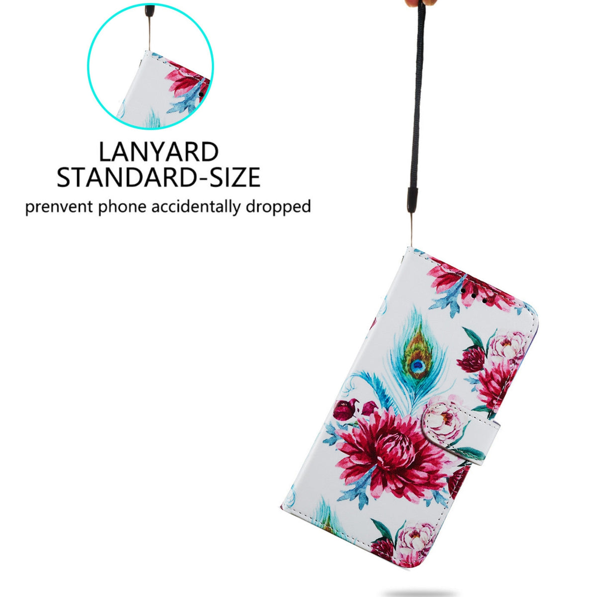 ELECTROPRIME For iPhone 15 Plus Colored Drawing Leather Phone Case(Peacock Flower)