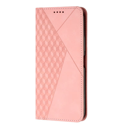 ELECTROPRIME For iPhone 15 Diamond Splicing Skin Feel Magnetic Leather Phone Case(Rose Gold)