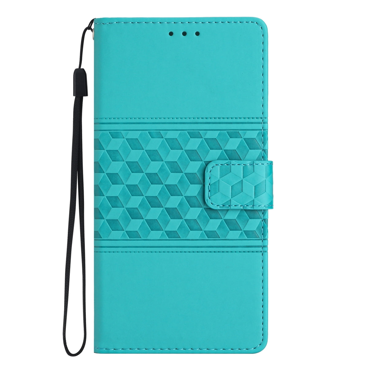 ELECTROPRIME For iPhone 15 Diamond Embossed Skin Feel Leather Phone Case(Blue)