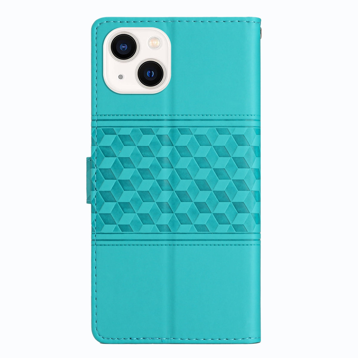 ELECTROPRIME For iPhone 15 Diamond Embossed Skin Feel Leather Phone Case(Blue)