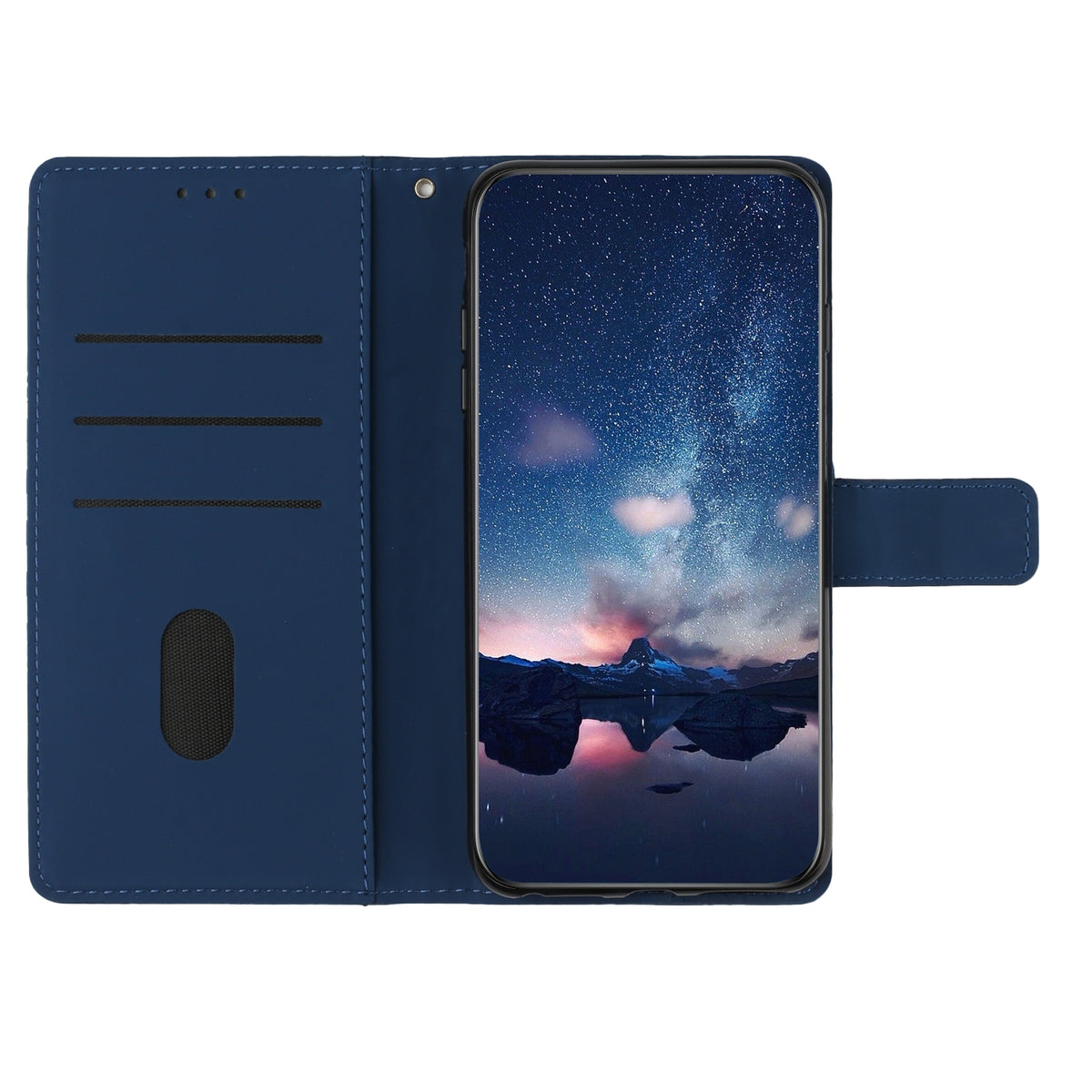 ELECTROPRIME For iPhone 15 Diamond Embossed Skin Feel Leather Phone Case(Dark Blue)