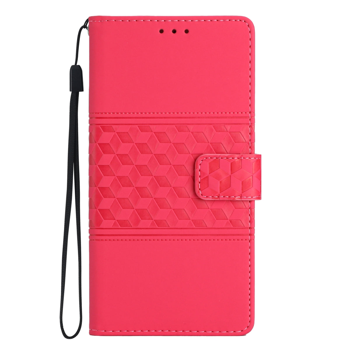 ELECTROPRIME For iPhone 15 Diamond Embossed Skin Feel Leather Phone Case(Red)