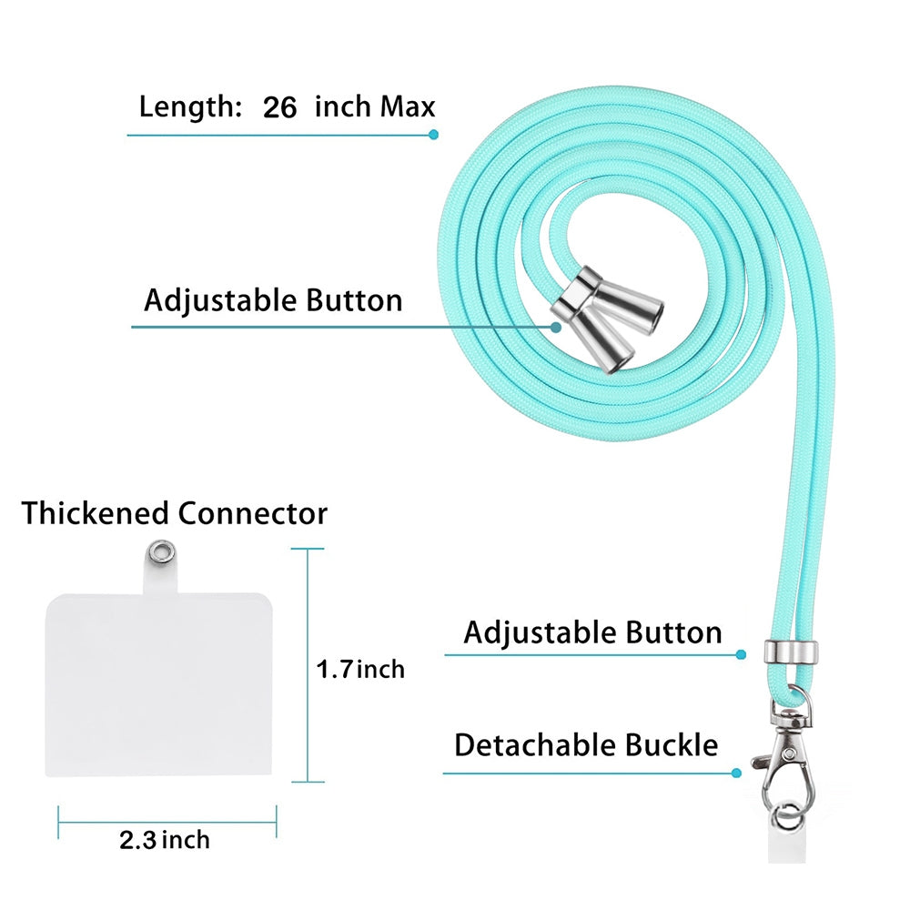 ELECTROPRIME For iPhone 15 Electroplating Marble Dual-side IMD Phone Case with Lanyard(Green 017)