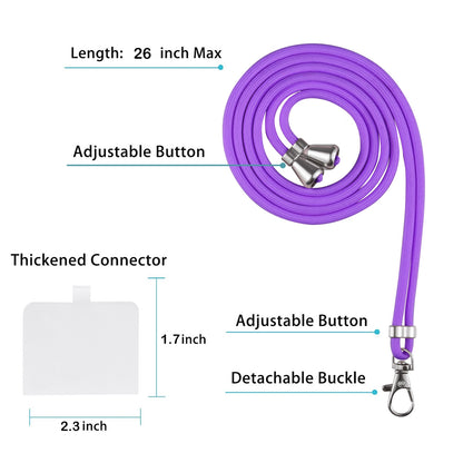 ELECTROPRIME For iPhone 15 Electroplating Splicing Marble Pattern IMD TPU Shockproof Case with Neck Lanyard(Dark Purple)