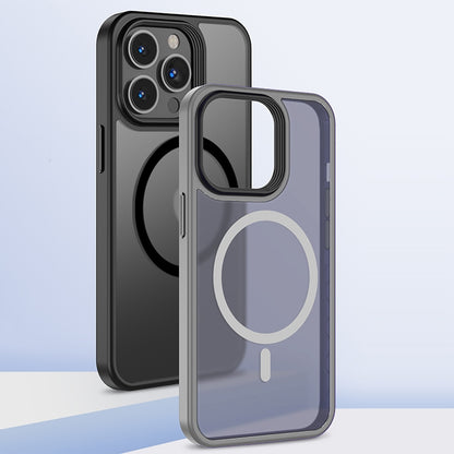 ELECTROPRIME For iPhone 15 Magsafe Magnetic Frosted Skin Feel Phone Case(Grey)