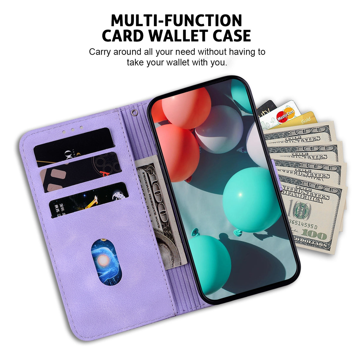 ELECTROPRIME For iPhone 15 Plus Seven-shaped Embossed Leather Phone Case(Purple)