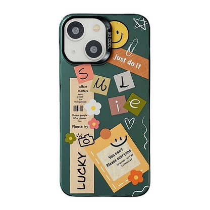 ELECTROPRIME For iPhone 15 Plus Cute Animal Pattern Series PC + TPU Phone Case(Notes)