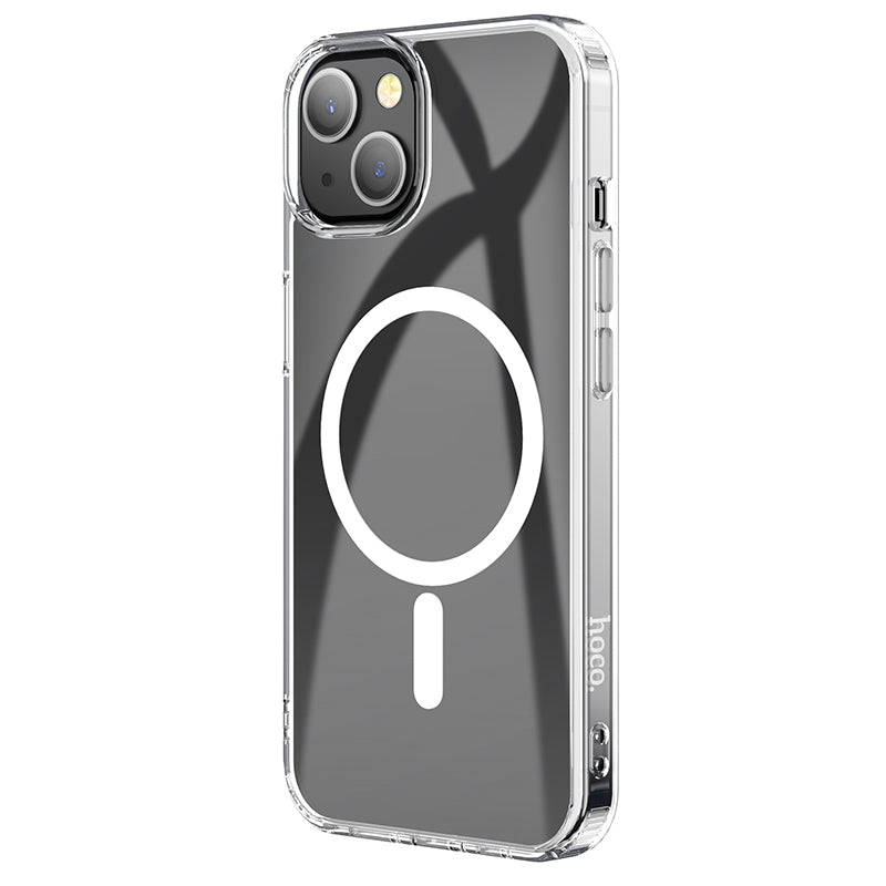 ELECTROPRIME For iPhone 15 Plus hoco MagSafe Magnetic Series Airbag Shockproof Phone Case(Transparent)