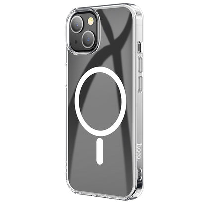 ELECTROPRIME For iPhone 15 Plus hoco MagSafe Magnetic Series Airbag Shockproof Phone Case(Transparent)