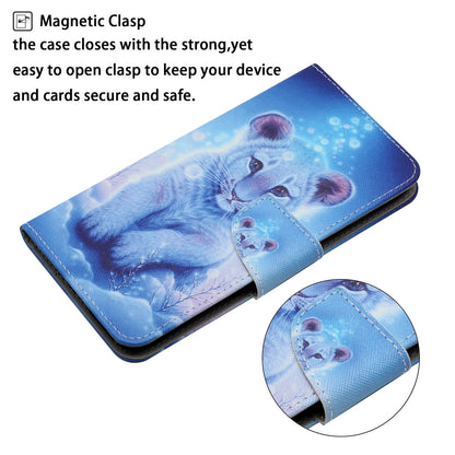 ELECTROPRIME For iPhone 15 Plus 3D Colored Drawing Flip Leather Phone Case(Leopard)