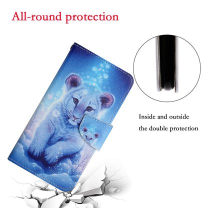 ELECTROPRIME For iPhone 15 Plus 3D Colored Drawing Flip Leather Phone Case(Leopard)