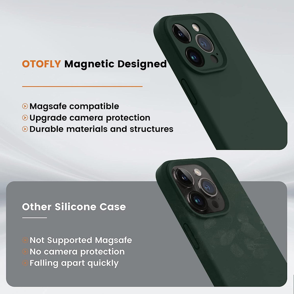 ELECTROPRIME For iPhone 15 Plus LK MagSafe Magnetic Silicone Phone Case(Green)