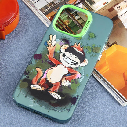ELECTROPRIME For iPhone 15 Plus Animal Pattern PC Phone Case(Monkey)