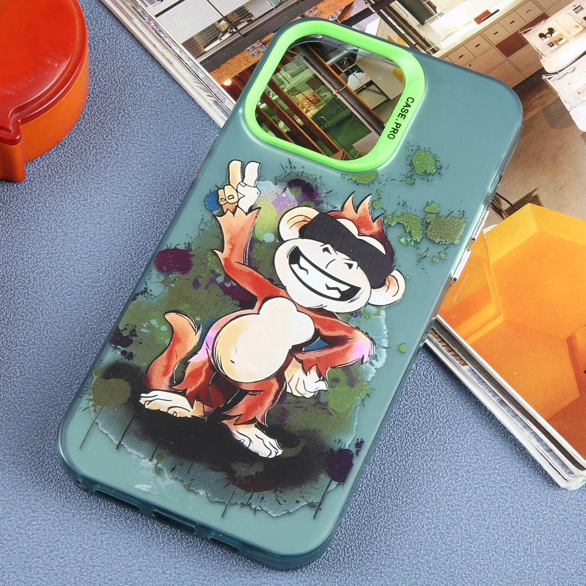 ELECTROPRIME For iPhone 15 Animal Pattern PC Phone Case(Monkey)