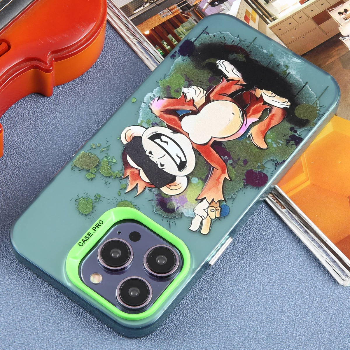 ELECTROPRIME For iPhone 15 Animal Pattern PC Phone Case(Monkey)