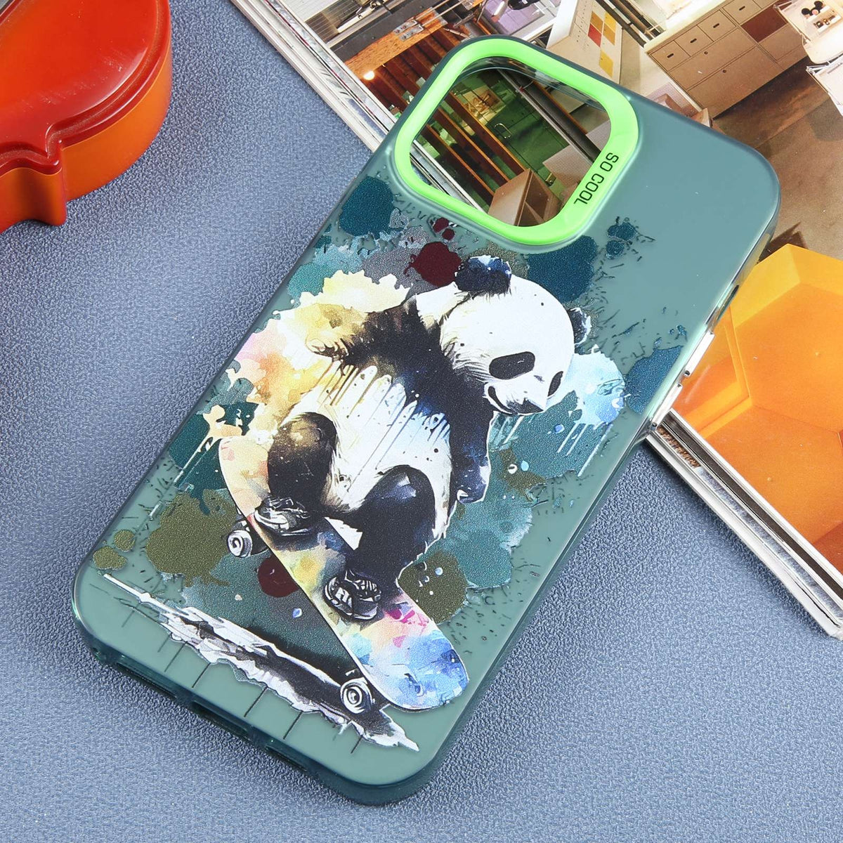 ELECTROPRIME For iPhone 15 Animal Pattern PC Phone Case(Panda)