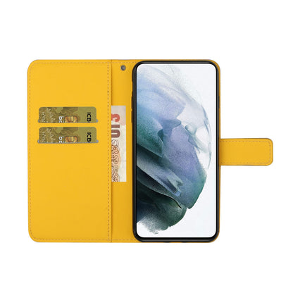 ELECTROPRIME For iPhone 15 Ethnic Style Embossed Pattern Leather Phone Case(Yellow)