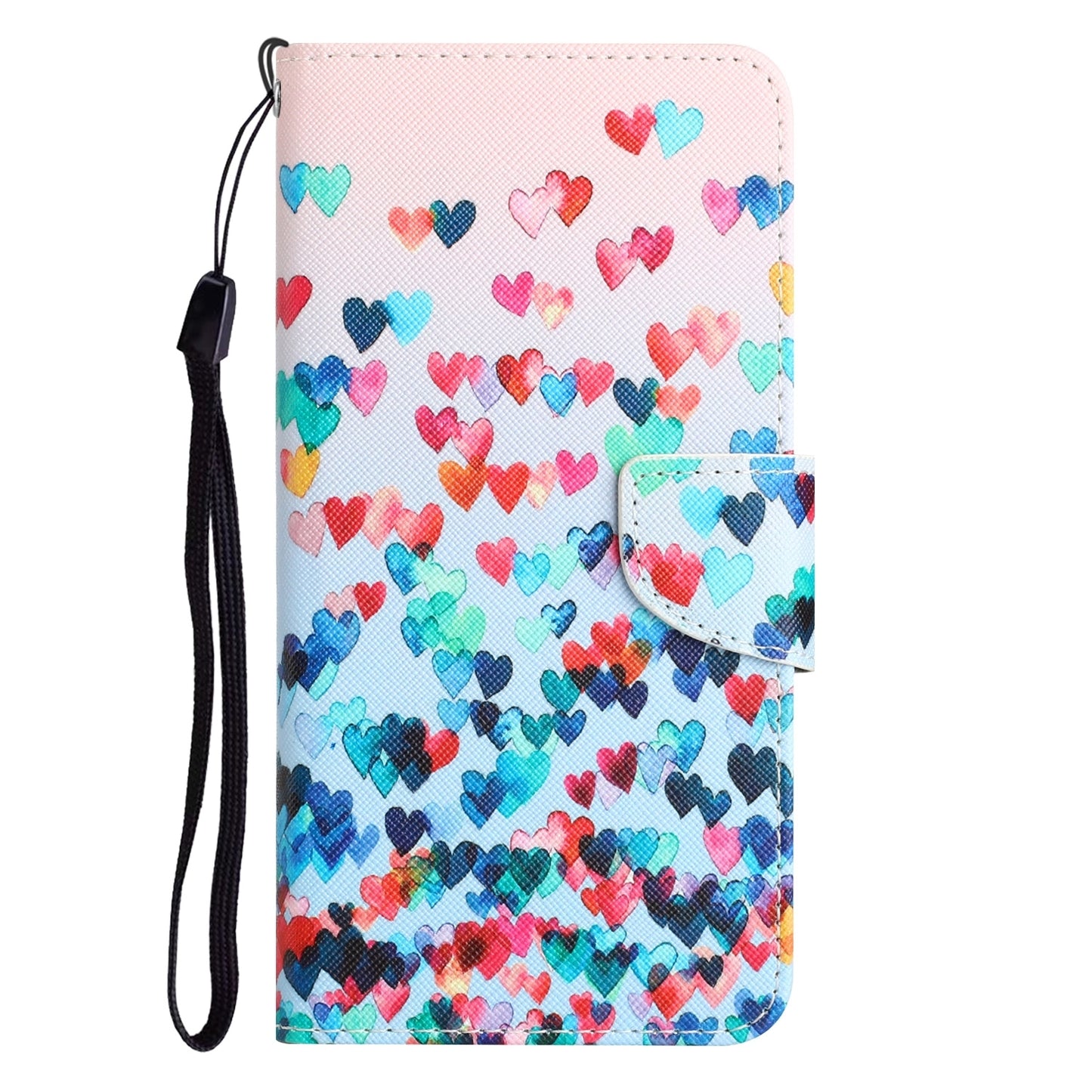 ELECTROPRIME For iPhone 15 Colored Drawing Leather Phone Case(Heart)