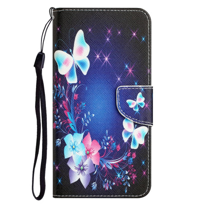 ELECTROPRIME For iPhone 15 Colored Drawing Leather Phone Case(Butterfly)