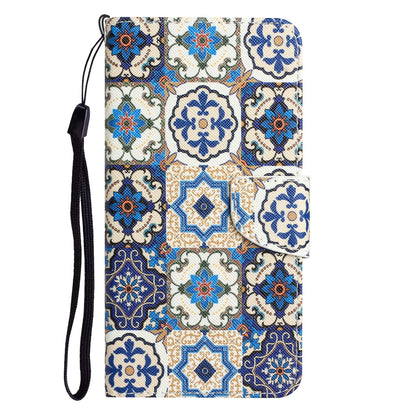ELECTROPRIME For iPhone 15 Colored Drawing Leather Phone Case(Vintage Totem)