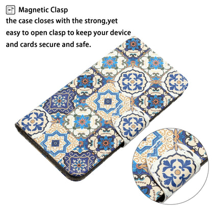 ELECTROPRIME For iPhone 15 Colored Drawing Leather Phone Case(Vintage Totem)